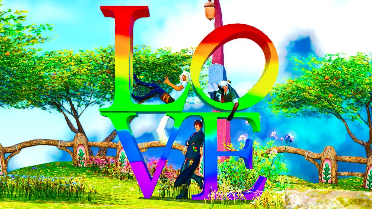 allaganroyalty's tweet photo. Happy Pride!
Be who you were born to be 💜
#FFXIVScreenshots #FF14SS #GPOSERS #FFXIVSnaps #EorzeaPhotos #NenekoColorS #GShade https://t.co/fbczKVolEm