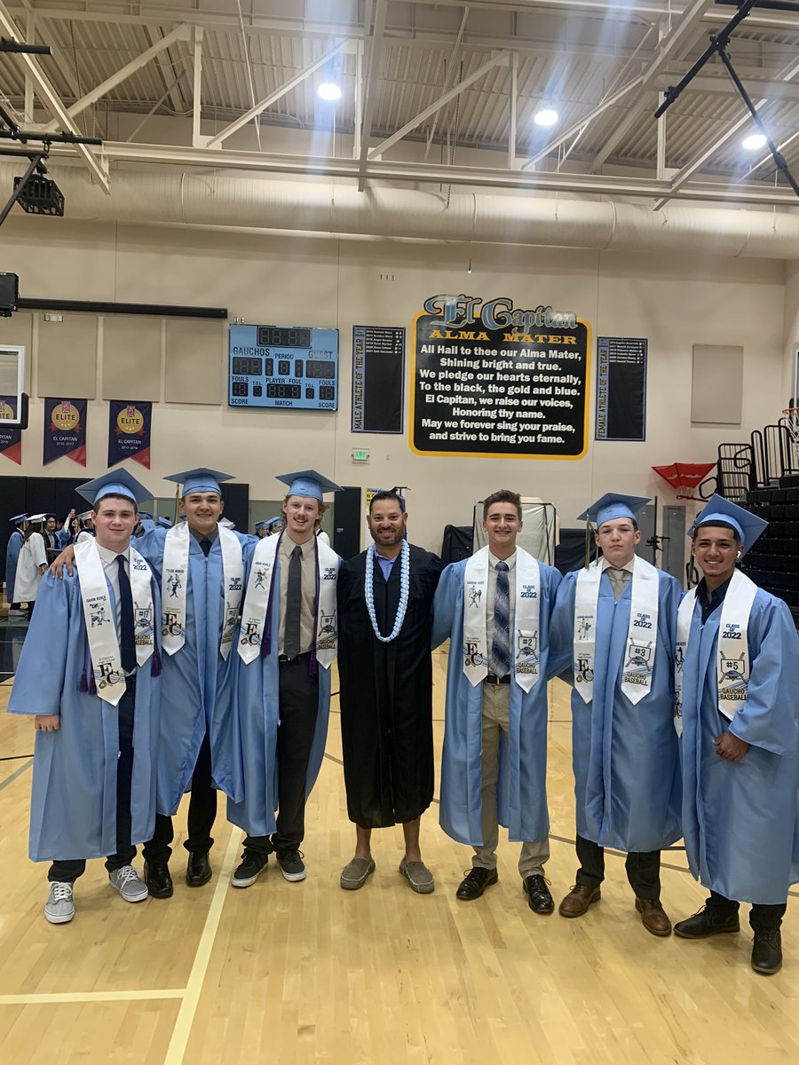 ECapbaseball's tweet photo. The boys!!! So happy to see what’s next for these young men! I have been blessed w the best! #cccchamps #boughtin #gogauchos #grads2022 #studs https://t.co/d4oYPBUejk
