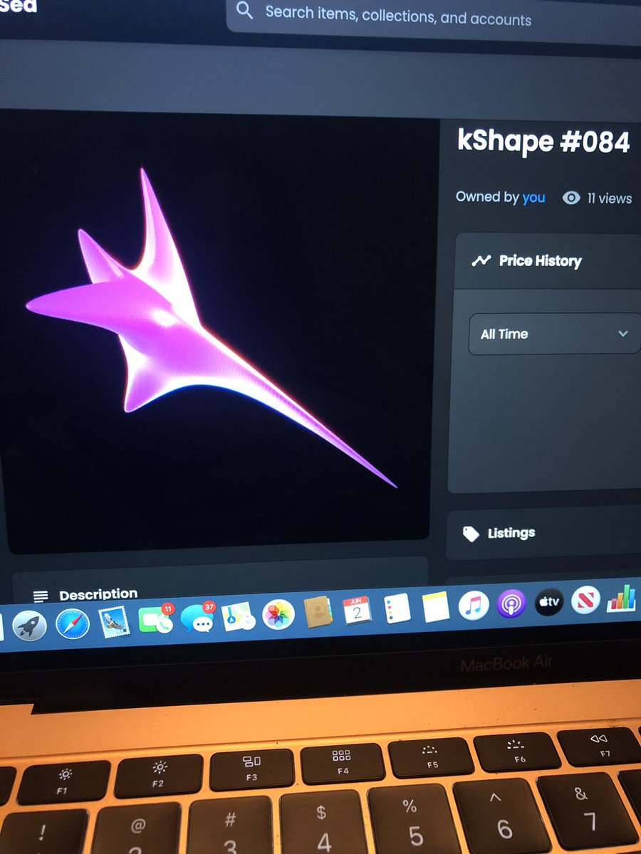 I love this <a href="/kShapeNFT/">kShape</a> that I received from one of the most talented artists in web3 <a href="/kanteltec/">Kanteltec.eth</a> 🔥 #NFT #NFTCommumity 💜