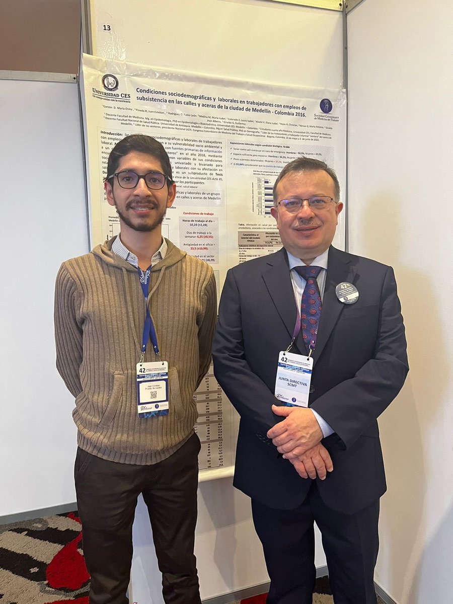 SCMedTrab's tweet photo. Tuvimos exposiciones de más de 14 pósteres de investigación, mostrando trabajos sobre buenas prácticas y experiencias en medicina del trabajo y salud ocupacional https://t.co/JQjtESIInm