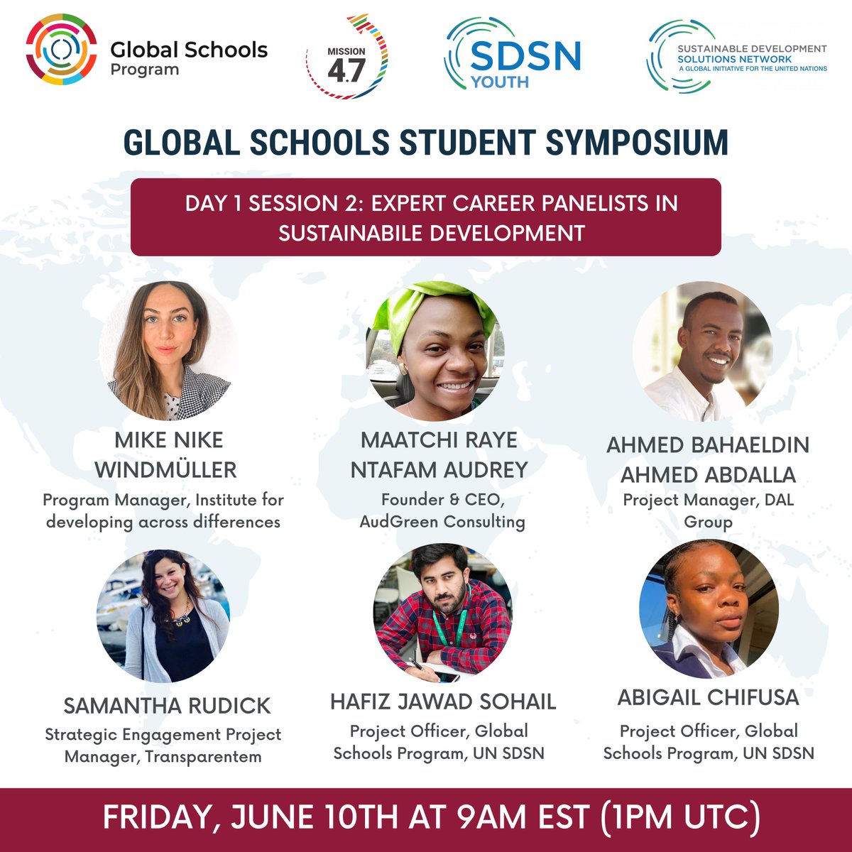 Mission4point7's tweet photo. Join the @SDGsInSchools Student Symposium June 10-11 to network, learn, engage, and hear opportunities to advocate for the #SDGs in their careers and in post-secondary school #education. 
Learn more and register 👉https://t.co/wJhn6li6C2 https://t.co/BOTJKQLDyP
