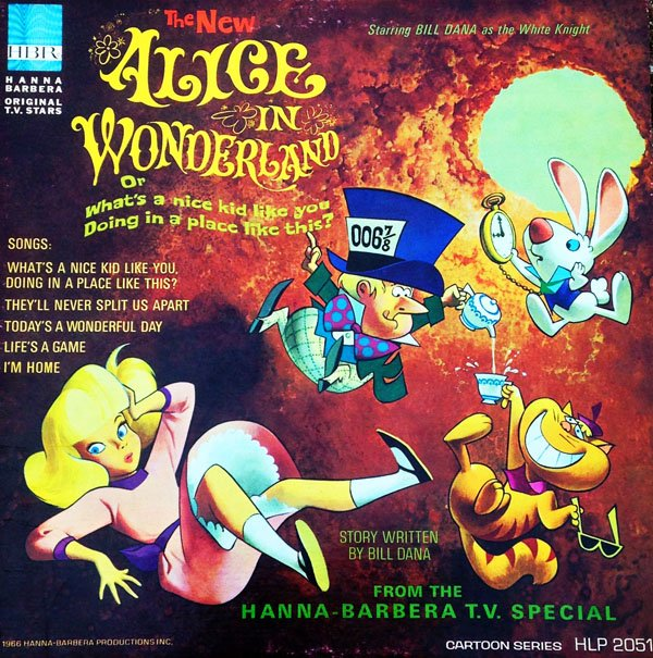 Alice in Wonderland or What's a Nice Kid like You Doing in a Place like This? (1966) The songs were written by Charles Strouse and Lee Adams. Starring Janet Waldo, Hedda Hopper, Sammy Davis Jr., Harvey Korman, Mel Blanc &amp; Zsa Zsa Gabor.

dailymotion.com/video/x7sx33w