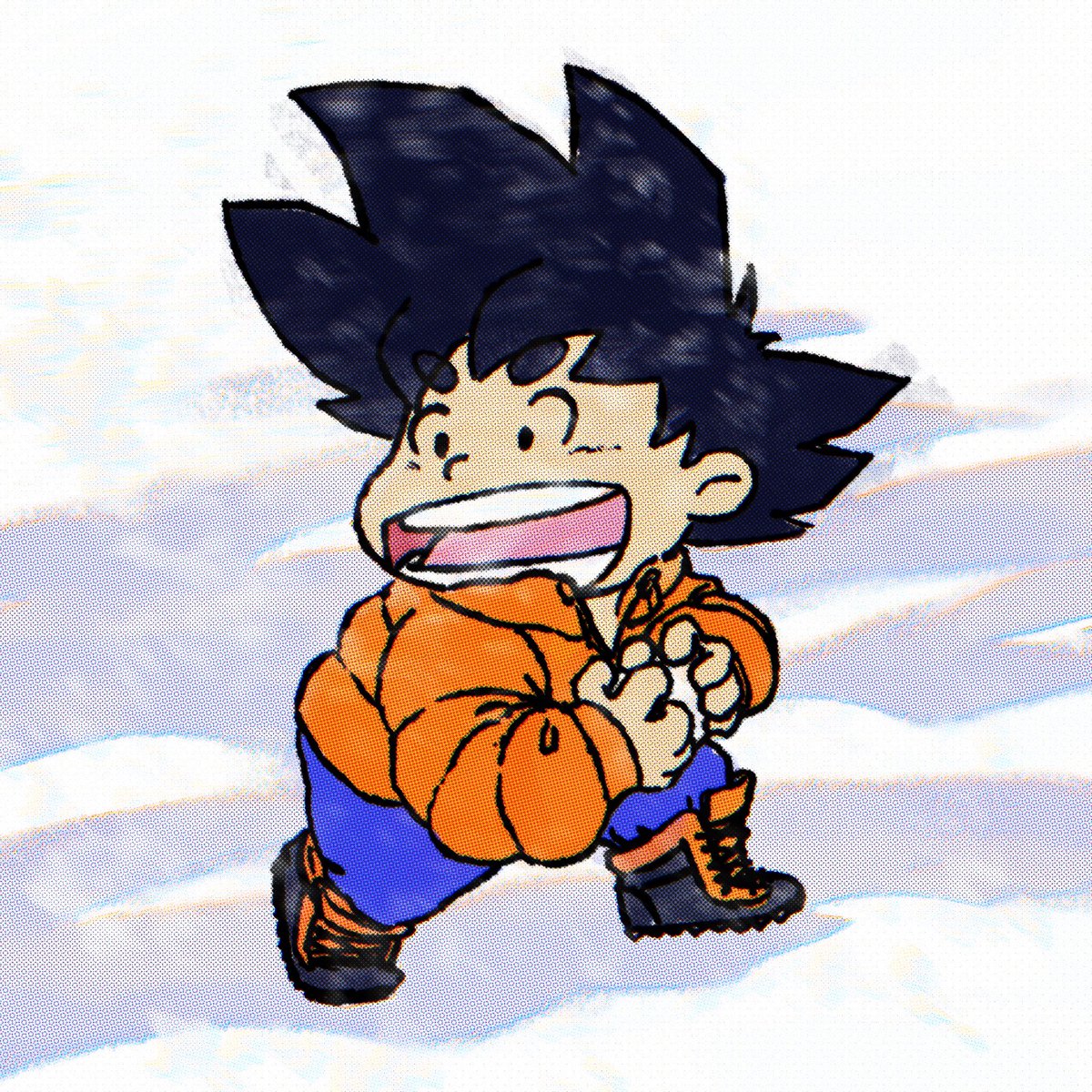 epphra's tweet image. A little Goku doodle