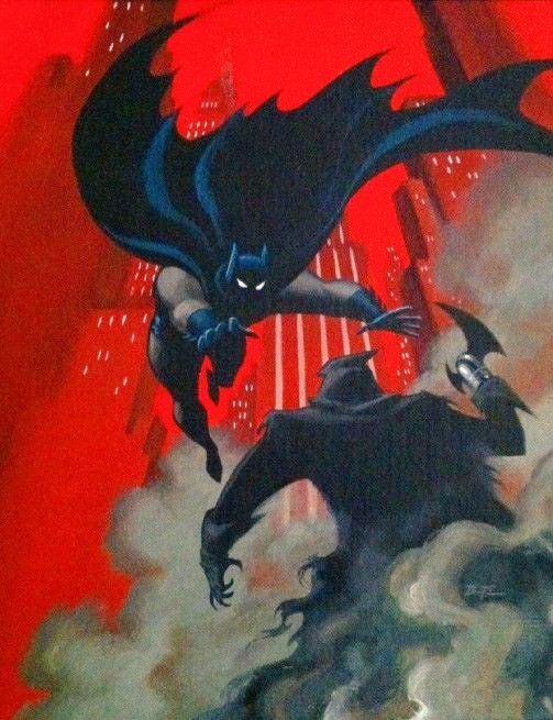TheAnimatedBat's tweet photo. Batman vs The Phantasm by Bruce Timm https://t.co/Ccbl1u9psQ