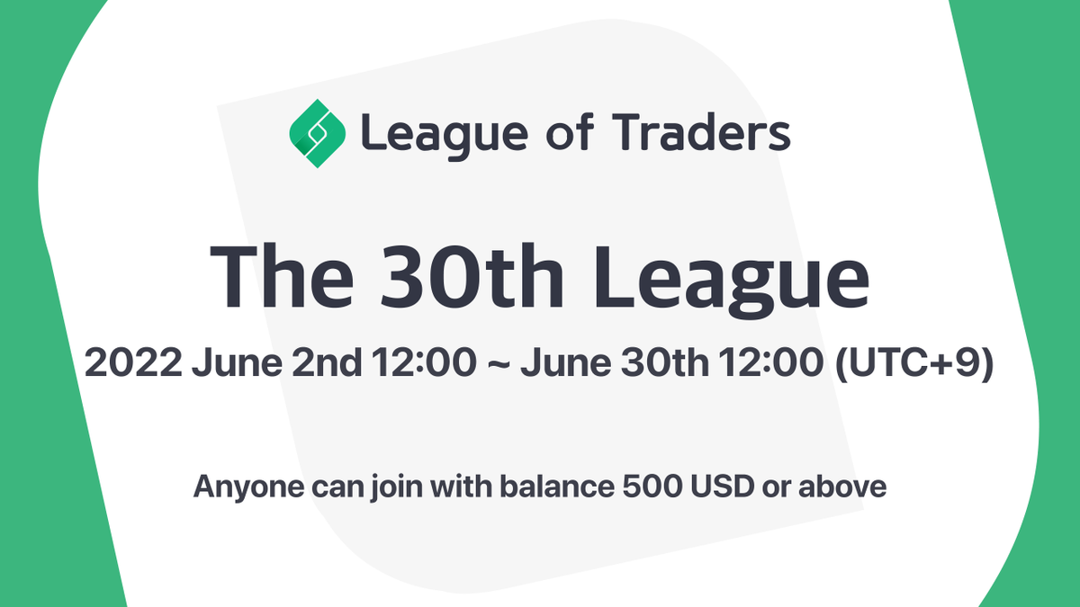 leagueoftraders's tweet photo. Our 30th League has begun and there's still time to sign up! First place will be awarded 300 USD on top of the growth you earn for trading. Refer a friend for a 10 USD bonus!
Join now: https://t.co/8GuJsmKS7v
#cryptotrading #competitivetrading #tradingcompetition https://t.co/XmqIQIIzwe