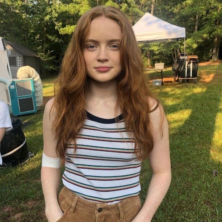 sadiethink's tweet photo. sadie sink on her fear street era last year </3 https://t.co/UsIgt7lSa5