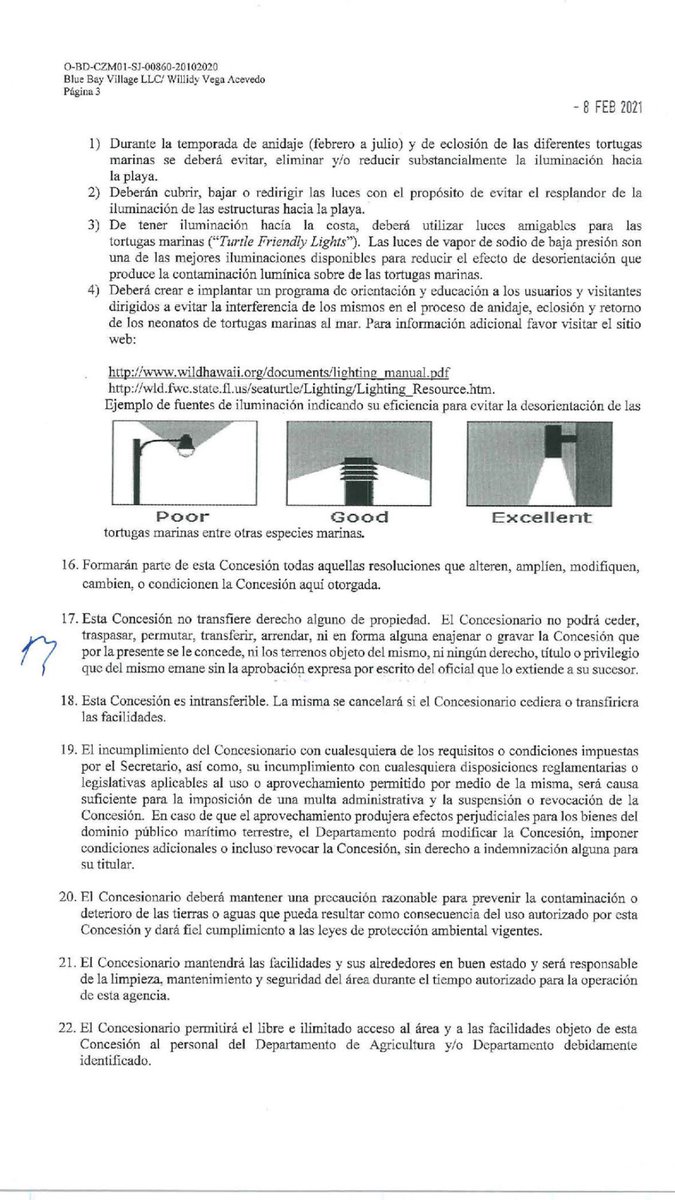 ElUrbanistaPR's tweet photo. Esta es la #concesión que firmó Machargo autorizando a la ocupación de #dominiopúblico por el ex #SecretarioAuxiliar de #Permisos @DRNAPR Moisés Sánchez Loperena en #Joyuda #CaboRojo a razón de $900/año. #PiensaElTerritorio ✍🏻 #ElUrbanista https://t.co/ByKrbxPWS6