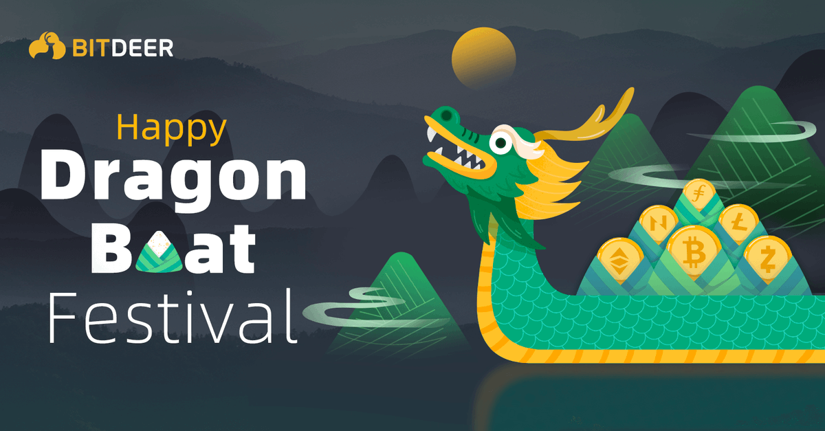 Bitdeer's tweet photo. On the occasion of #DragonBoatFestival2022 , don’t miss on the boat race, the dumplings and our upcoming interesting contest!🎉
Before that, let’s have a happy Dragon Boat Festival my dear #BitdeerFamily!🥳 https://t.co/WUJuCzEJOv