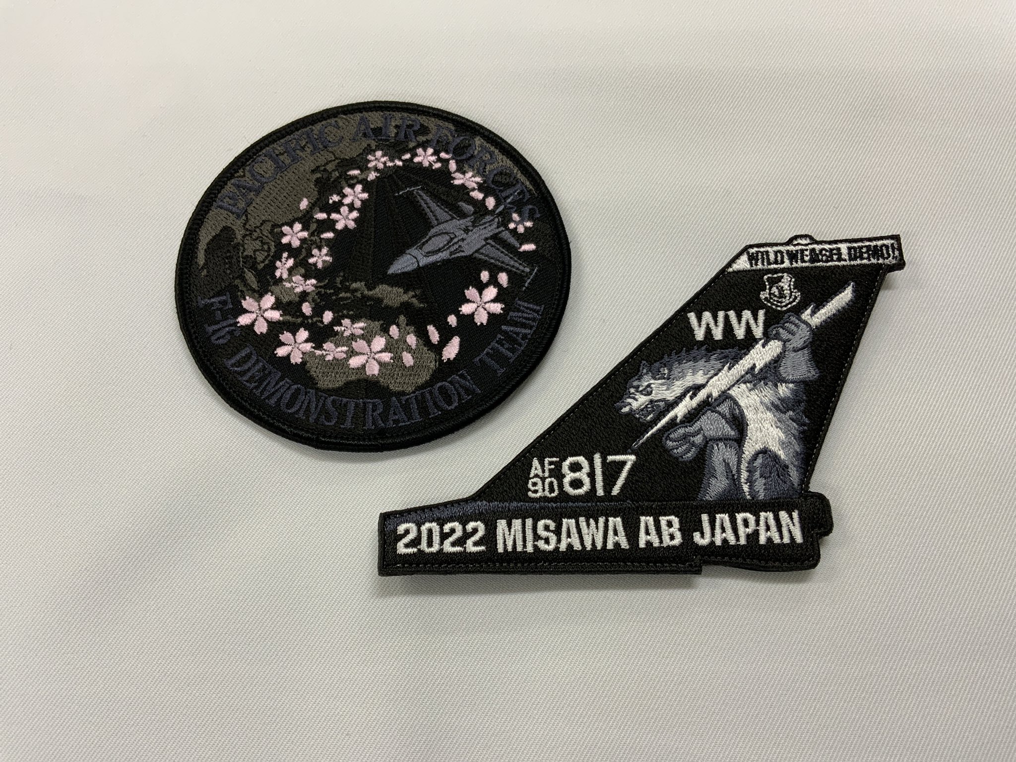 【新品未使用】米空軍 三沢基地 F-16 デモチーム パッチ Z