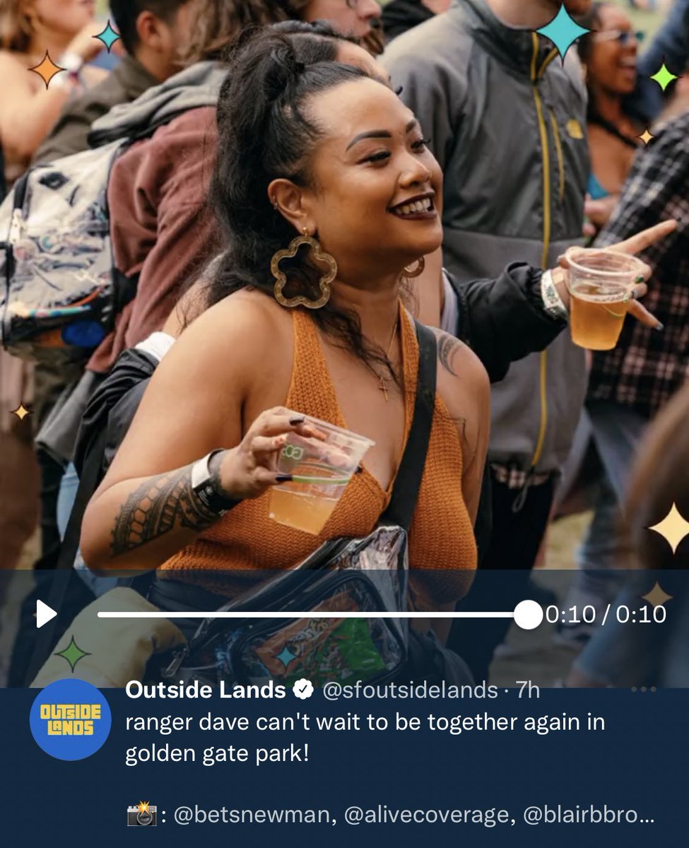 If you know this brwngrl who’s wearing our flower bamboo earrings at <a href="/sfoutsidelands/">Outside Lands</a> tell them we’re just here to stan. 💐