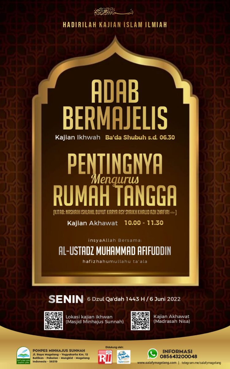 fauzanap_'s tweet photo. #KajianIslamIlmiah #KajianIslam #Magelang https://t.co/tUMUyNoTth