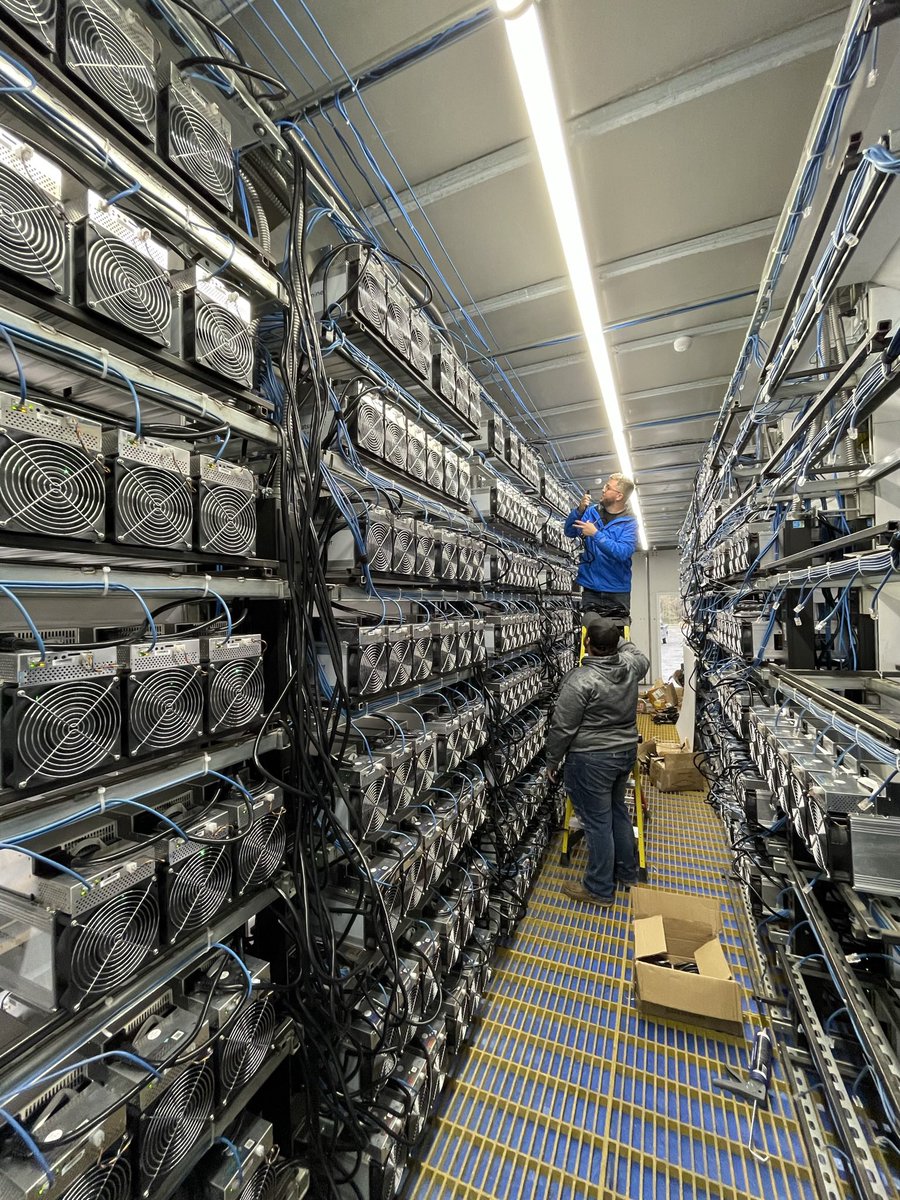 See all that rack space? Fill it up for us by participating in our buy-host  package starting at $7,800 per 100TH #Bitcoin miners and $0.08/kWh hosting!  DM for details.
