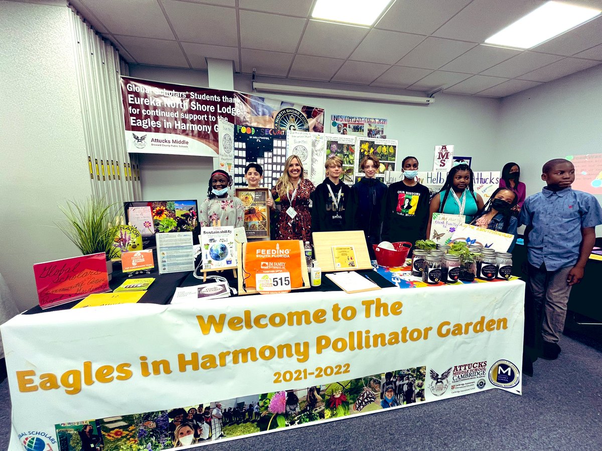 Teach954's tweet image. 5th Annual Global Scholars Showcase&amp;gt;Community Action Projects&amp;gt;Attucks 5K Raised $370 for Feeding South Florida, created gorgeous books on Our Pollinator Garden! #success #BlessedAndGrateful #Attucks @Eureka269 @HortUrban @AttucksMS @BCPSInnovates #GlobalScholars @CassandraAdder2