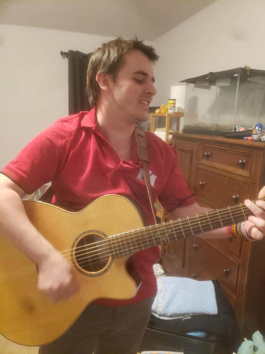 Another hobby of mine is playing guitar! My dad got me into it when I was 9. I didn't get good until around 2030. I brought my guitar on the last week of school, but instead my students showed off how much they'd learned in mariachi! I'll record some songs this summer with Dad.