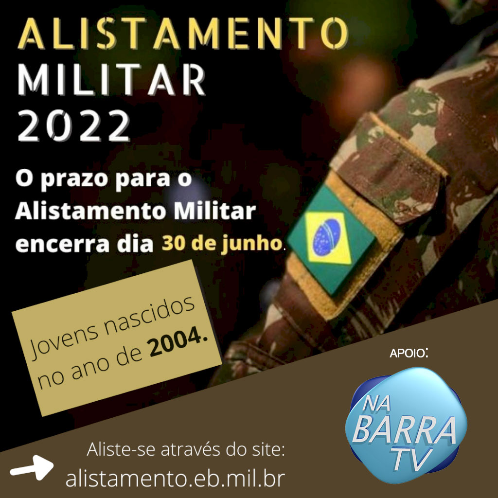 NABARRATV's tweet photo. Não perca a oportunidade de servir a pátria! https://t.co/GRmdl4LSLt