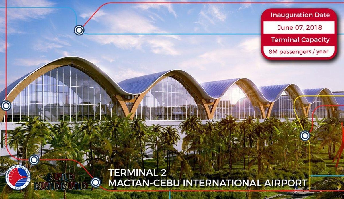 SaltAndReality's tweet photo. Did You Know?
The Mactan-Cebu Int'l Airport Terminal 2 was a PPP project of PNoy not a BBB of Duterte. In April 2014 the DOTC awarded the Megawide Consortium the contract of MCIA2. PNoy led the groundbreaking in June 2015 &amp; the terminal inaugurated &amp; credit grabbed in June 2018. https://t.co/AiGnVsWiPu