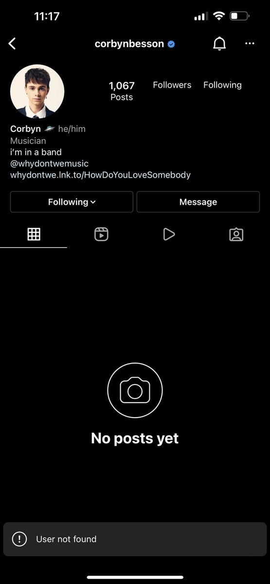 risingavery2's tweet photo. @corbynbesson  what happened to your Instagram ??:( https://t.co/FmEfAyUKiq