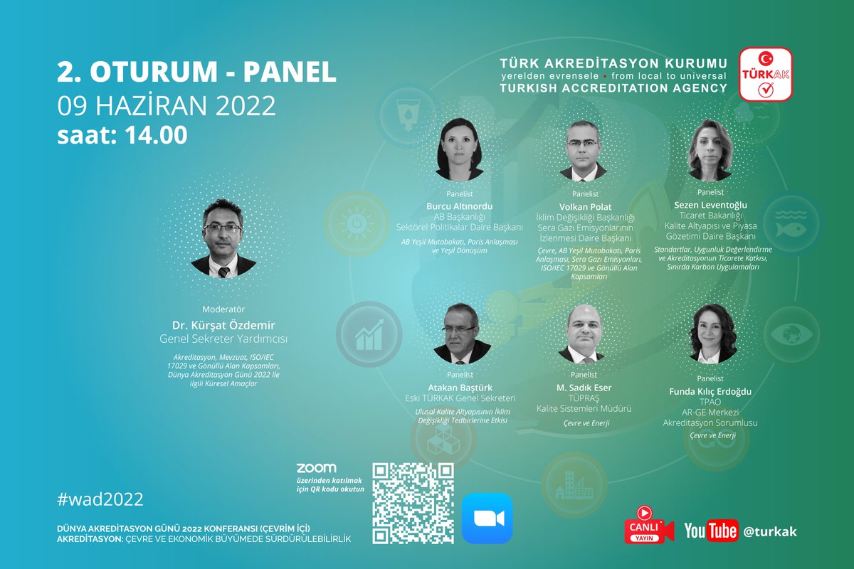 turkak's tweet photo. 📌 9 Haziran’da düzenleyeceğimiz #DünyaAkreditasyonGünü etkinliğimize davetlisiniz.
İki oturum halinde düzenlenecek #WAD2022 etkinliğimizin
-İlk oturumu 10:00
-İkinci oturumu 14:00’da başlayacak.

@ABBaskanligi @frkkymkc @mahmutgurcan
@EAaccreditation @IAF_Global @ILAC_Official https://t.co/FYVsHNvtFS