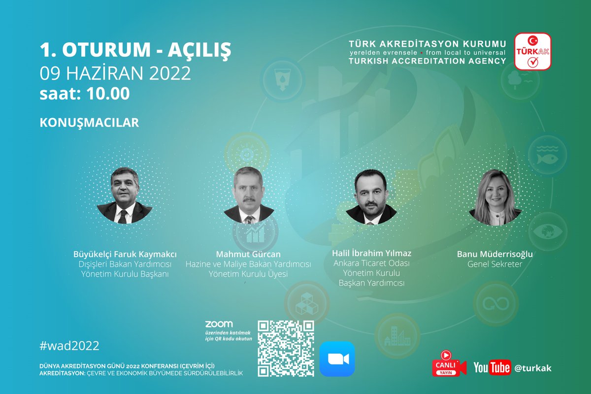 turkak's tweet photo. 📌 9 Haziran’da düzenleyeceğimiz #DünyaAkreditasyonGünü etkinliğimize davetlisiniz.
İki oturum halinde düzenlenecek #WAD2022 etkinliğimizin
-İlk oturumu 10:00
-İkinci oturumu 14:00’da başlayacak.

@ABBaskanligi @frkkymkc @mahmutgurcan
@EAaccreditation @IAF_Global @ILAC_Official https://t.co/FYVsHNvtFS