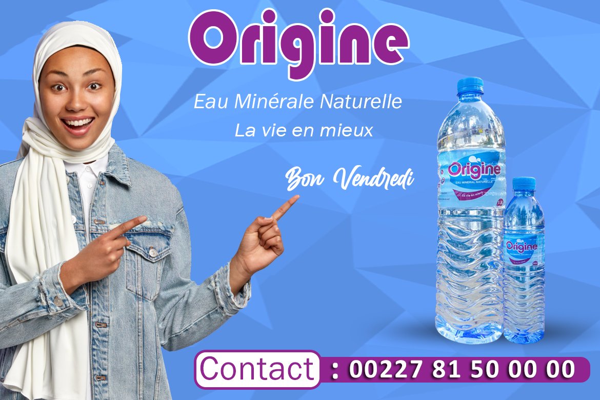 EauOrigine's tweet photo. Pour vous désaltérez faite le meilleur choix #ORIGINE 
Eau Minérale Naturelle, certifiée pour votre bien être 
L'eau minérale #Origine c'est la vie en mieux.
#JummahMubarak https://t.co/6R6PrDxkGk