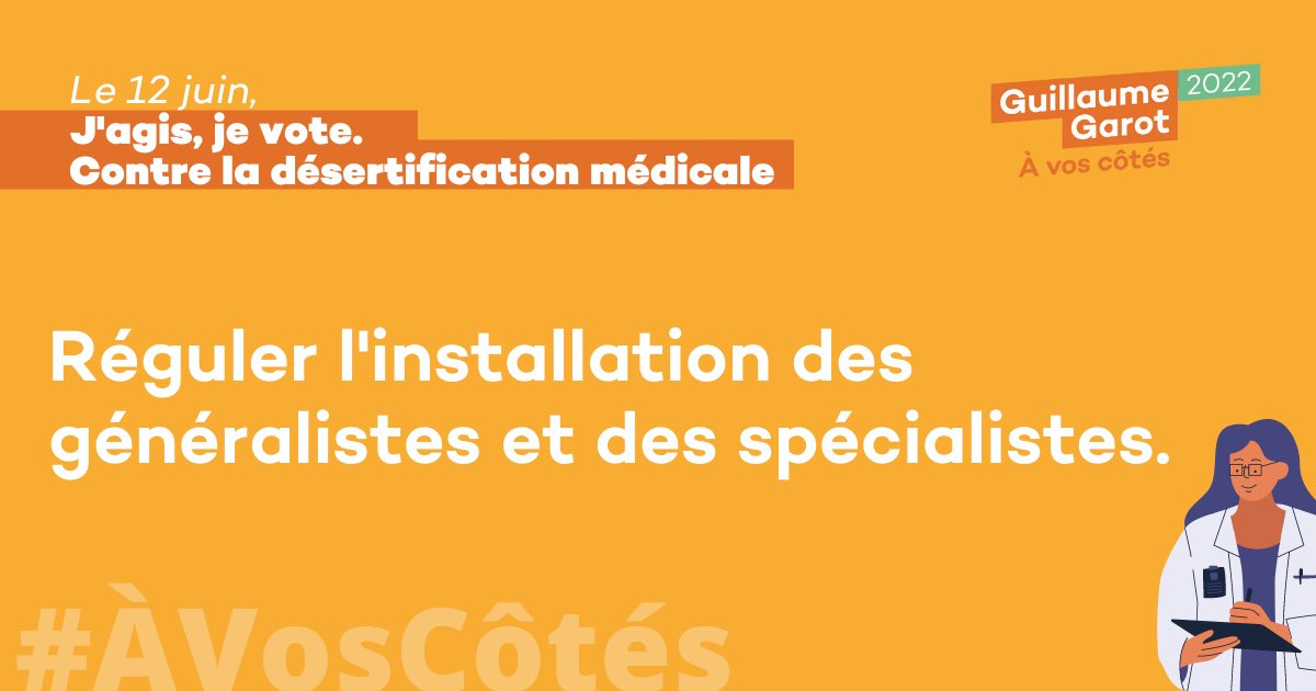 Garot2022's tweet photo. Ce que je défendrai à l’Assemblée nationale. 
#MesPropositions #MesEngagements

Désertification médicale ⤵️ https://t.co/Gq2IDJSf2o