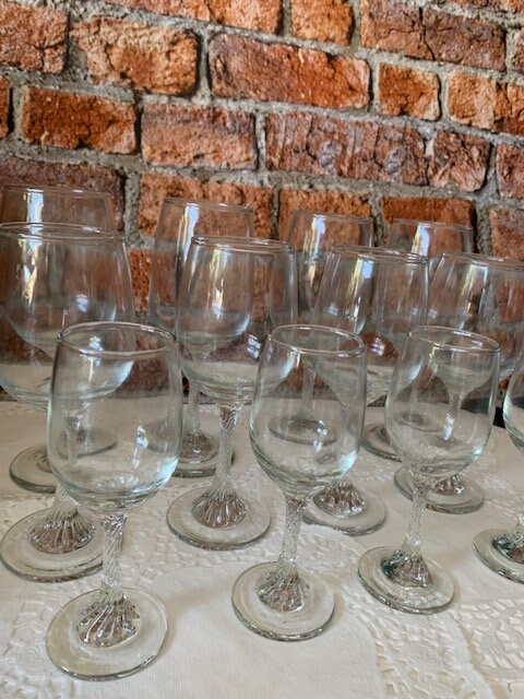 homebarsupply's tweet photo. Excited to share the latest addition to my #etsy shop: vintage 12 piece glass service dinner dining server set port sherry wine goblet manor house 3 sizes 4 off each elegant twist stems https://t.co/HvixvHkKeL #glass #manorhousebristol https://t.co/GXIRObnWEU