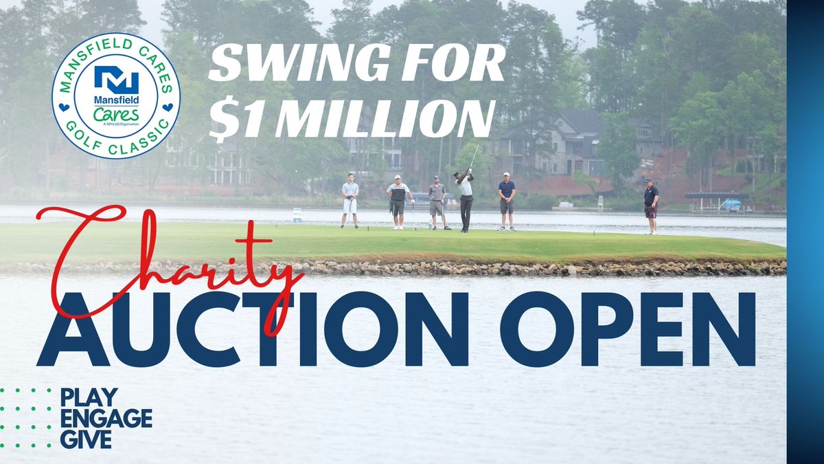 It’s not too late, bid on items today and donate! Visit the Mansfield Cares Golf Class charity auction at mansfieldcares2022.afrogs.org and help us Swing for $1 million.