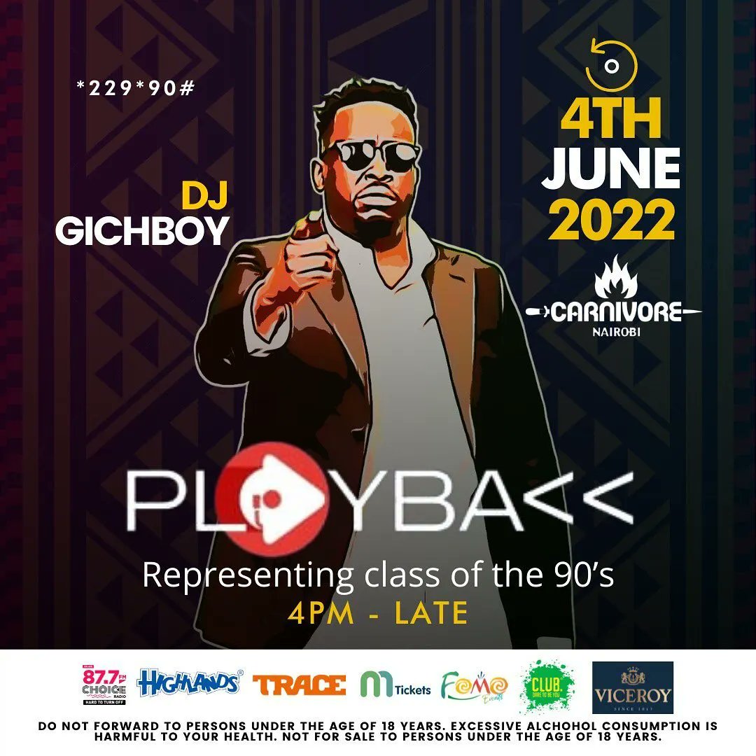 AdamMaina_'s tweet photo. ๐๐๐ฆ๐๐ข๐ข๐ข๐ข๐ข๐ข๐ข๐ข๐ข๐ข!! ๐ฅ
Old school music lovers tupatane @Fomo_ke's #PLAYBACK from 2PM at Carnivore.
๐Legendary DJs including @DjPinye & @JohnHBR will take us through musical decades of the 80s, 90s & 2000s.
TIX: https://t.co/sSt5OjhUST
#SoundtrackOfOurGeneration https://t.co/CDvQAonNKX