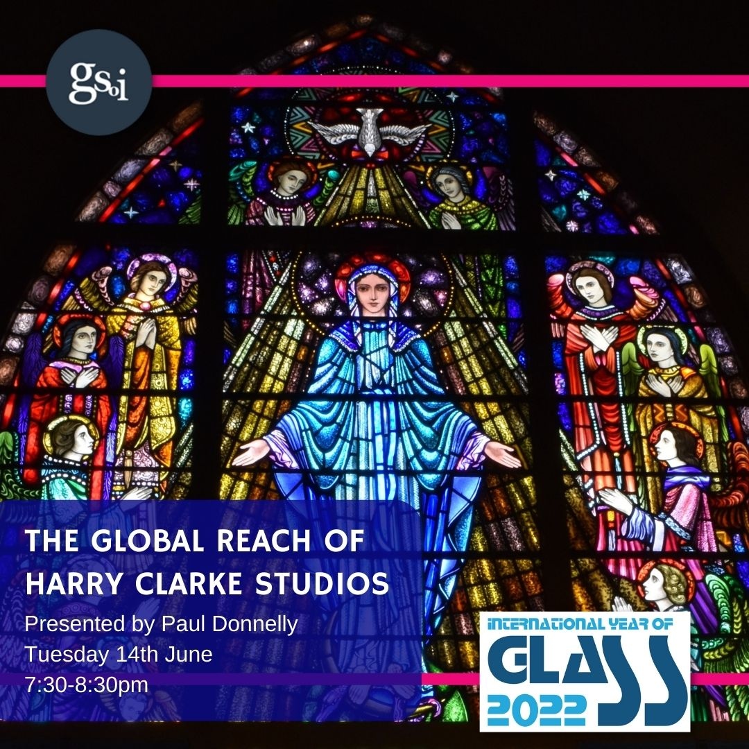GlassSocietyIre's tweet photo. The Harry Clarke Studios became one of the most important Irish art businesses of the 20th century. Paul Donnelly charts the growth globally.
Tickets available on Eventbrite: https://t.co/5ie0piQ6t6
#glass_art #irishstainedglass #stainedglassnearby #iyog2022 #gsoi #history https://t.co/TbuRkyN7t3