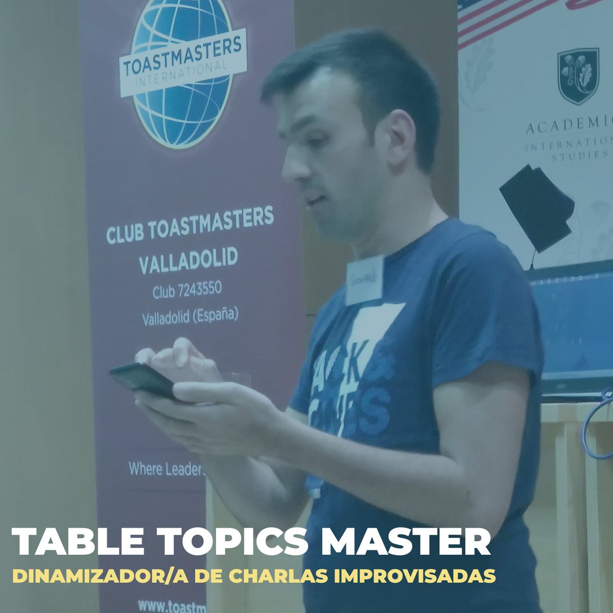 CUANDO ERES TOPICSMASTER 🎭

La #sesión de #TableTopics es la parte que fue diseñada para dar la #oportunidad de #improvisar

El #Topicsmaster es #responsable de #preparar uno o varios #temas #originales y #creativos. 

#oratoria #liderazgo #WhereLeadersAreMade #LearningByDoing