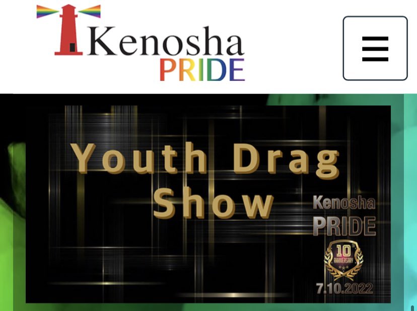 “Are you under the age of 18?”  @KenoshaPride is looking specifically for minors to dress up in drag and perform on stage with drag queens.