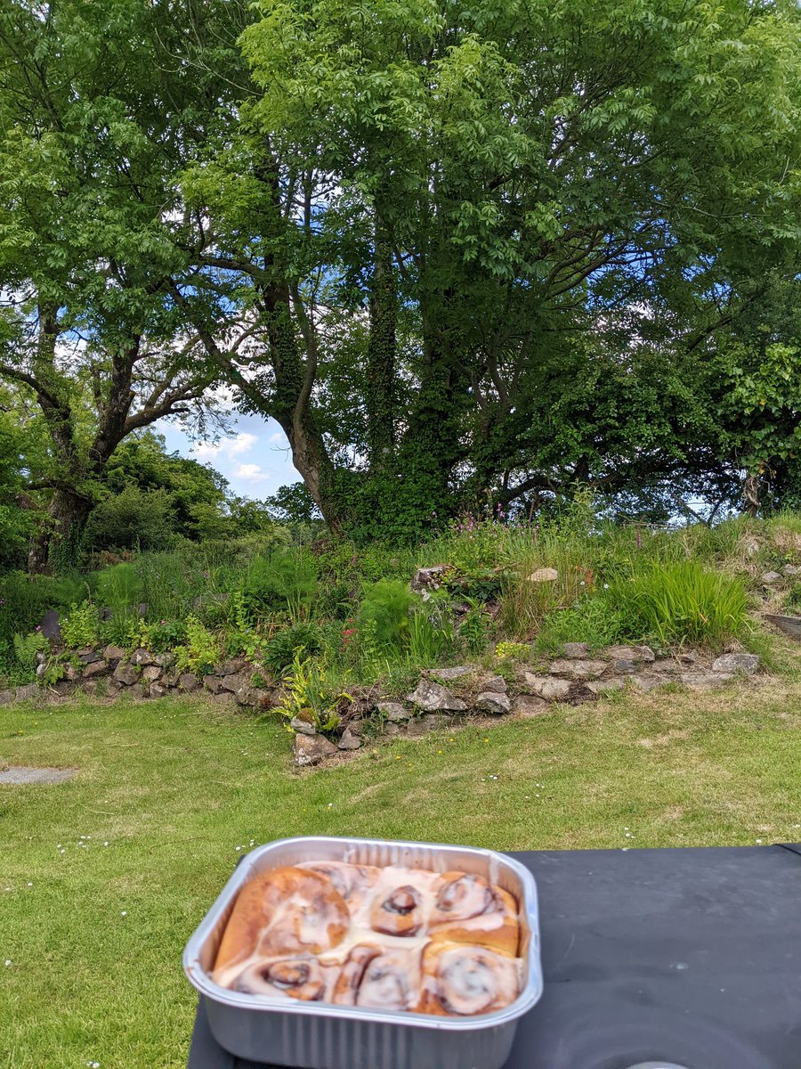NotaZoneAndy's tweet photo. Jubilee celebration on a sunny day with cinnamon buns by @bakedincakes. perfect #bakedin #notazone #cinnamonbuns https://t.co/KCm8uYwDTO