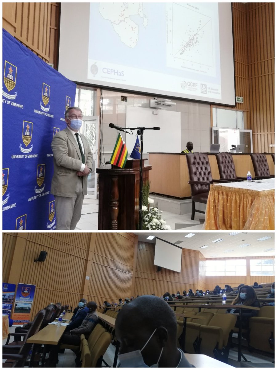 Dee250301's tweet photo. Delighted to have Prof Murray Lark @GeostatLark with us at the @CEPHaS Zim Stakeholder Engagement Workshop being held at the University of Zimbabwe https://t.co/JY1Xvy3K67