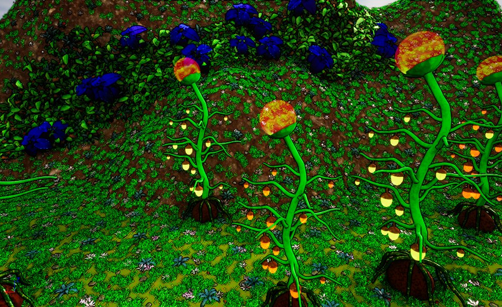 Kamakai_808's tweet photo. working on a uhhh..tree? The materials on the bulbs are animated and I will probably add leaves at some point. @phenocore  #gamedev #indiegame #IndieGameDev #indiegames #UnrealEngine #Substance3DPainter  @UnrealEngine @autodesk #maya3d https://t.co/rM7C1Sk8s2