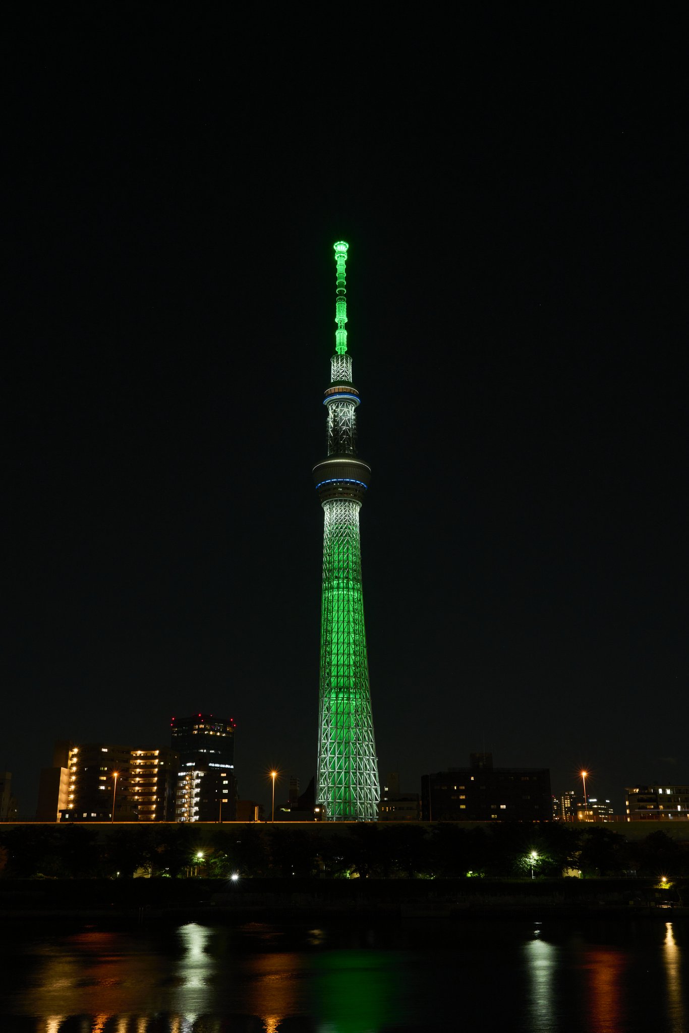 東京スカイツリーイルミネーションレインボー点灯中古AC電源