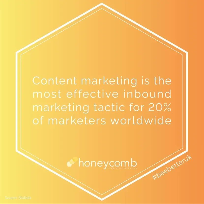 HMs_LG's tweet photo. Content marketing is the most effective inbound marketing tactic for 20% of marketers worldwide. #BeeBetterUK #B2B #Brand #Branding #Business #ContentMarketing #DigitalMarketing #EmailMarketing #Entrepreneur #Development #DidYouKnow #Follow #FridayFeeling #InboundMarketing https://t.co/EsLGNtyoI8