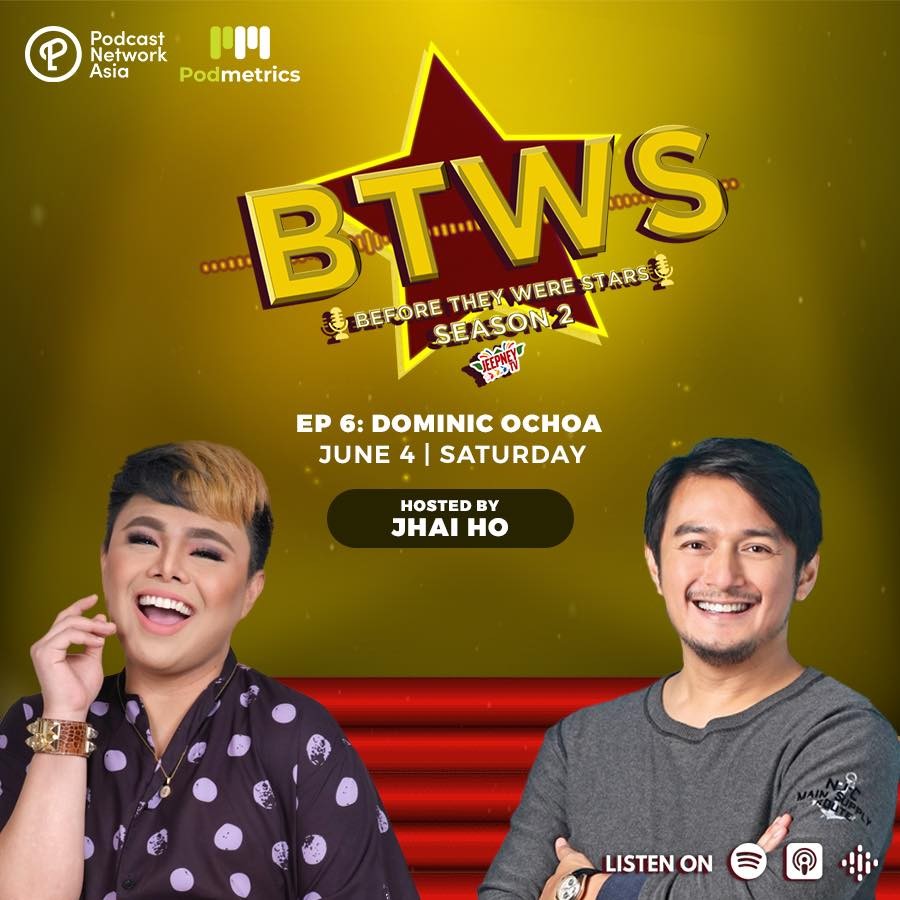 ABSCBNpr's tweet photo. Laking '90s ka ba? Tara na’t kilalanin pa natin ang isa sa mga naging matinee idol ng "Gimik"!

Pakinggan ang istorya ni Dominic Ochoa sa #BTWS "Before They Were Stars" podcast season 2, now available on Spotify and Apple Podcasts! https://t.co/P27tSEfvhr