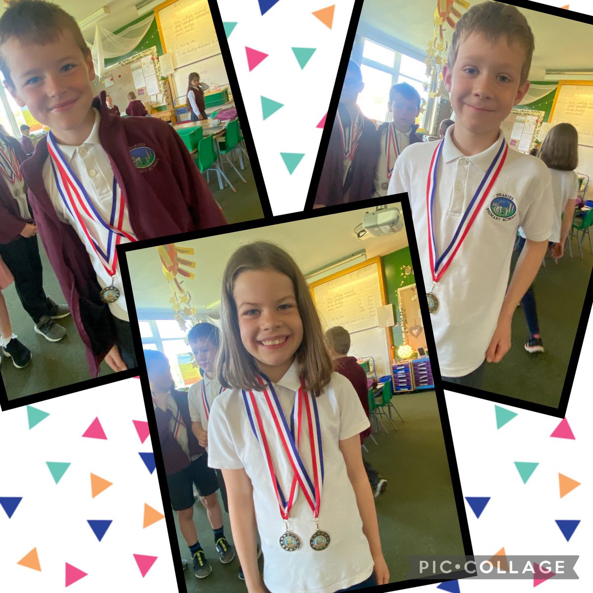 MissGraham_DP's tweet photo. Proud moments in P2/3 @DrakiesPS yesterday as these superstars showed off their #Bailliecup medals! ππββοΈππ»πͺ Superb effort from each and every one of them, and big thanks to those involved - they all had a great day! ππ #proudmoments #superstars #effortanddetermination https://t.co/E77wJECZhD