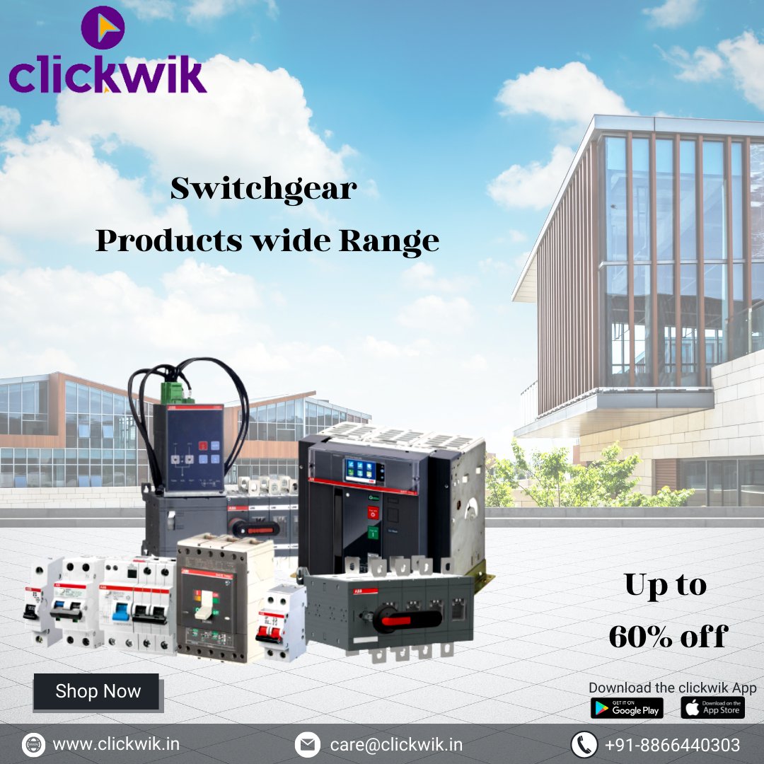 ClickWikIN's tweet image. Looking for a great deal on Low Voltage Switchgear?  We offer up to 60% off on the latest Switchgear products. Plus, we&apos;re always updating our inventory with new arrivals from top brands. Clickwik is the place for you!
Buy Now: clickwik.in/low-voltage-sw…