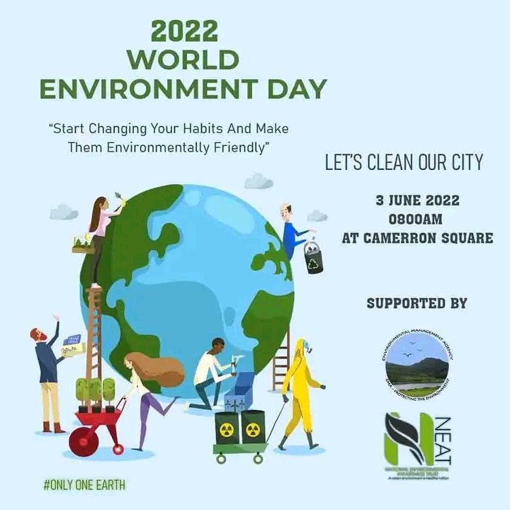 neatzimbabwe's tweet photo. Join us in Kadoma today for an early world environment day commemoration #OnlyOneEarth https://t.co/q1Kn4I0hCq