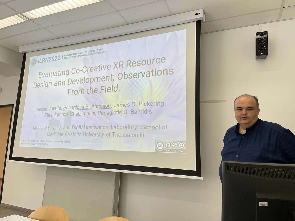iMedPhysAUTH's tweet photo. ⬇️⬇️⬇️
@immersiveLRN 2022 @P__Antoniou presenting our @entice_eu work #cocreation #participatory #MedEd #XR @iMedPhysAUTH @AnnitaVarella @AccessAnatomy https://t.co/svbtjDm5Yn