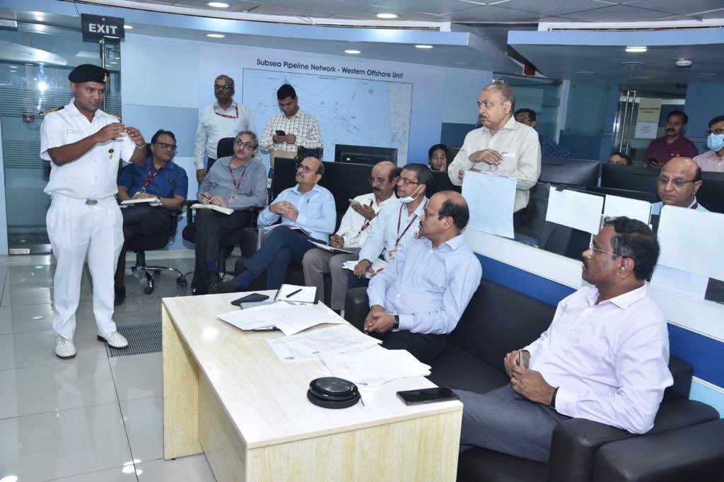 ONGC_'s tweet photo. #ONGC successfully conducts #Tabletop #mockdrill on 26 May on #ArabianSea to strengthen disaster response preparedness during cyclones. Stakeholders like MRCC, @indiannavy, @IndiaCoastGuard, @dgship_goi & #ODAG also participated. @PetroleumMin @HardeepSPuri @Rameswar_Teli https://t.co/4ah1gg8Wbs