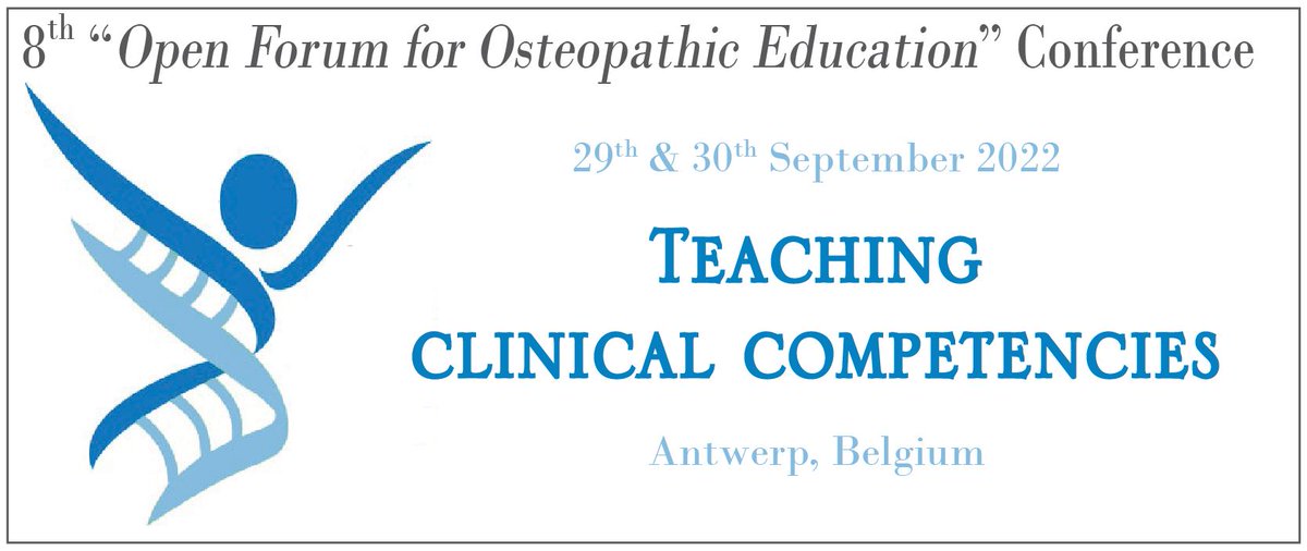 👏Bravo à Thomas MATTHEW qui sera présent lors du congrès d'Osteopathic European Academic Network (OsEAN) le 29/09/22.

📌"Can ultrasound scans improve osteopathic palpation skill?"👉atelier sur les avancées pédagogiques que pourrait apporter l'échographie cutt.ly/bJvzXiP