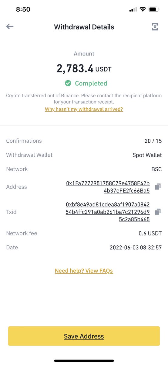 BLT050's tweet photo. @binance someone took my money with knowing from my account and Binance can’t identify how is this to return my money even when I attach the transaction ID https://t.co/Noh2rrzmJy