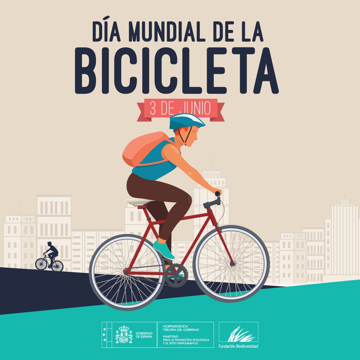 La #bicicleta 🚲 es un medio de transporte sostenible que nos ayuda a mejorar nuestra salud ❤️ y la del planeta🌍

¡Feliz #DíaDeLaBicicleta! 🚴‍♀️🚴‍♂️🚴

#DíaMundialDeLaBicicleta