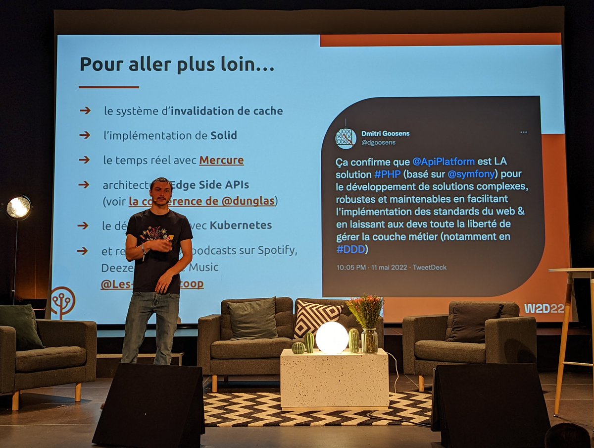 web2day's tweet image. #MicroW2D
Pour aller plus loin avec #APIPlatform, le petit slide bien dense 😉.
À noter que le déploiement se fait avec #Kubernetes
#web2day