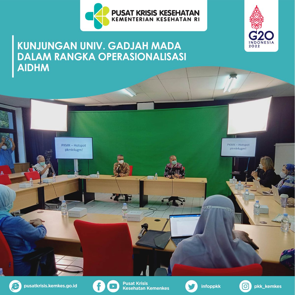 infoppkk's tweet photo. Salam sehat #sobatkriskes
Menindakanjuti persiapan operasionalisasi AIDHM, peserta pertemuan melakukan kunjungan ke Pusat Kebijakan dan Manajemen Kesehatan Universitas Gadjah Mada (PKMK-UGM) yang akan menjadi Sekretariat AIDHM pada tanggal 03 Juni 2022.
#kemenkesri #aidhm https://t.co/9O3yJt2QvN