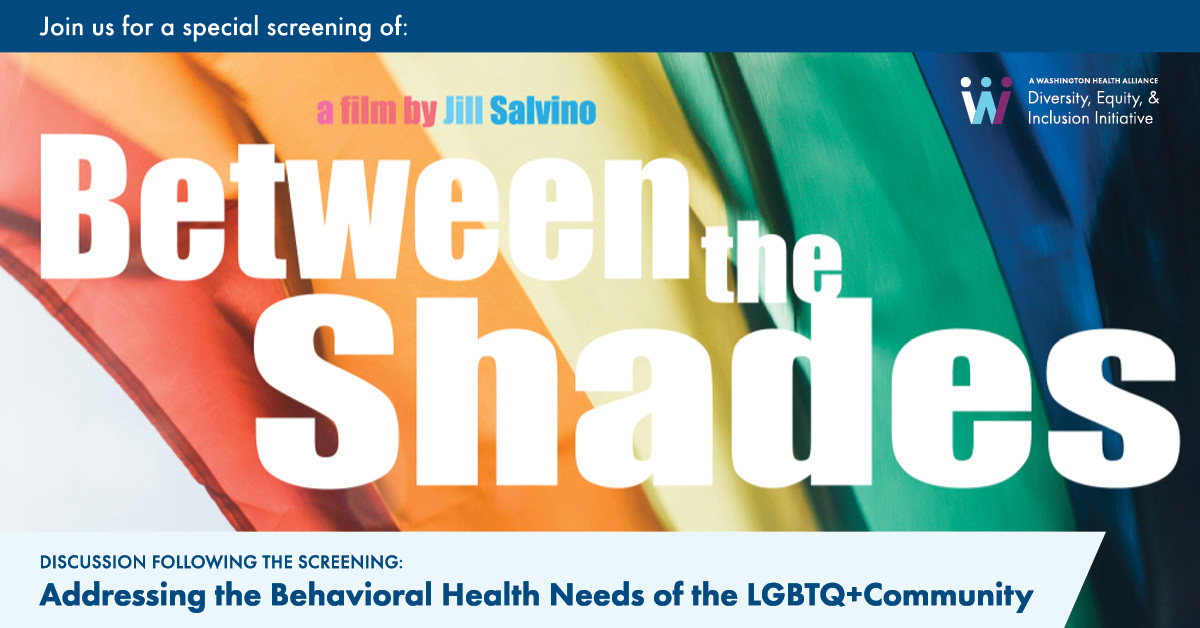 OwnYourHealthWA's tweet photo. Help us improve the behavioral health care for the LGBTQ community with a free director's cut screening and panel discussion led by Mercer Principal Michael Garrett.  Find out what we all can do on 6/25 at 12:30 pm PDT. 

All are welcome!
https://t.co/OBu4IQJne1 https://t.co/3l5hzexJFB