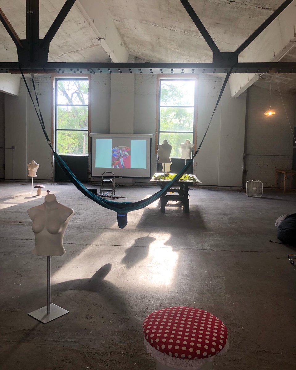 Got a clubhouse. #carboncopygallery  #artspace #projectspace #mycologyinart