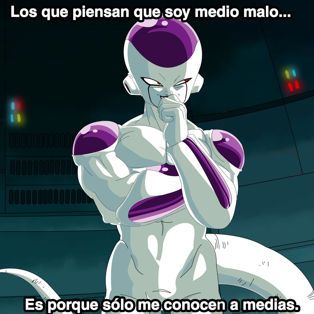 ChevreShura's tweet photo. 🤨 jefe esa expresión de maldá no os ayuda #freezer #friza #freeza #DBS #DBSSuperHero https://t.co/mu7BDgAgTR